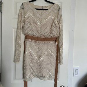 Free People New Romantics Off White Dress Size 6